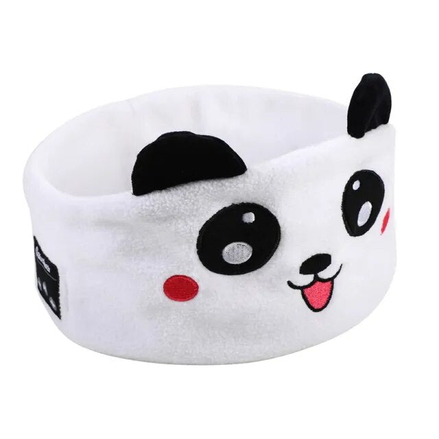 Soft Elastic Comfortable Wireless Music Earphones, Kids Animal Sleeping Headphones