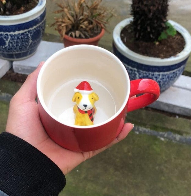 Christmas Mug, Snowman, Santa Clause