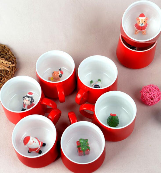Christmas Mug, Snowman,  Santa Clause