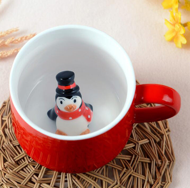 Christmas Mug, Snowman, Santa Clause