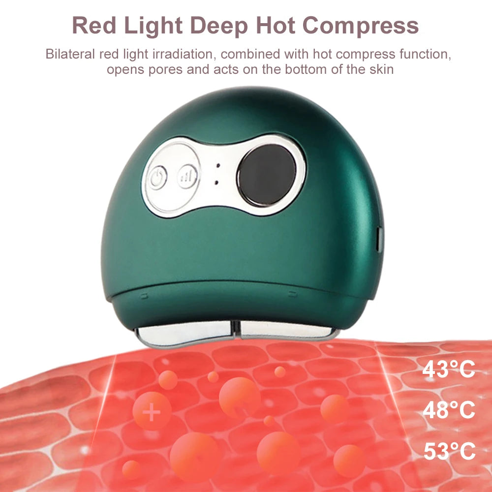 Electric Gua Sha Heated, Vibrating Body and facial Massager