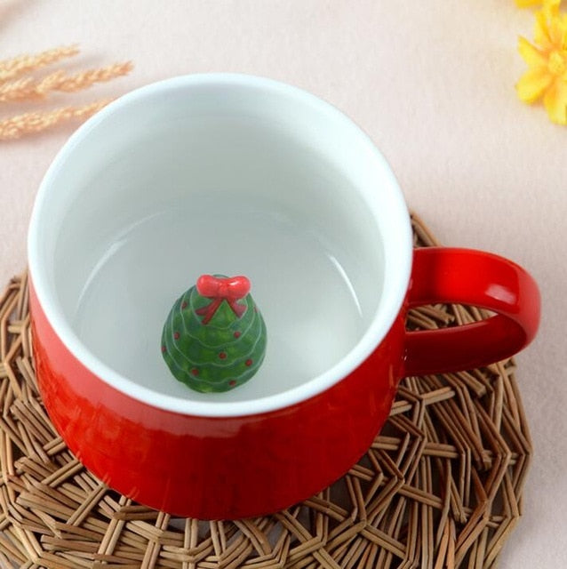 Christmas Mug, Snowman, Santa Clause