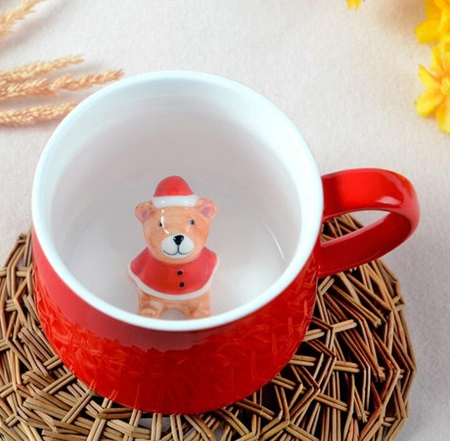 Christmas Mug, Snowman, Santa Clause