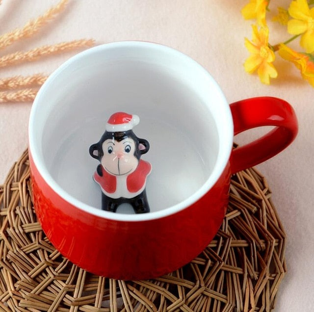 Christmas Mug, Snowman, Santa Clause