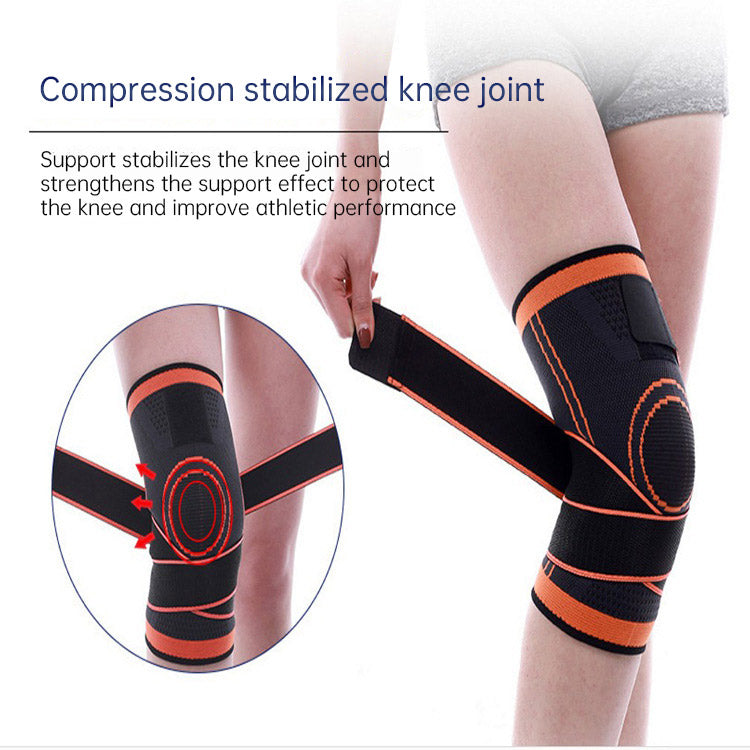 Breathable Sports Pressure Knee Pads Running and Cycling, Basketball Straps,