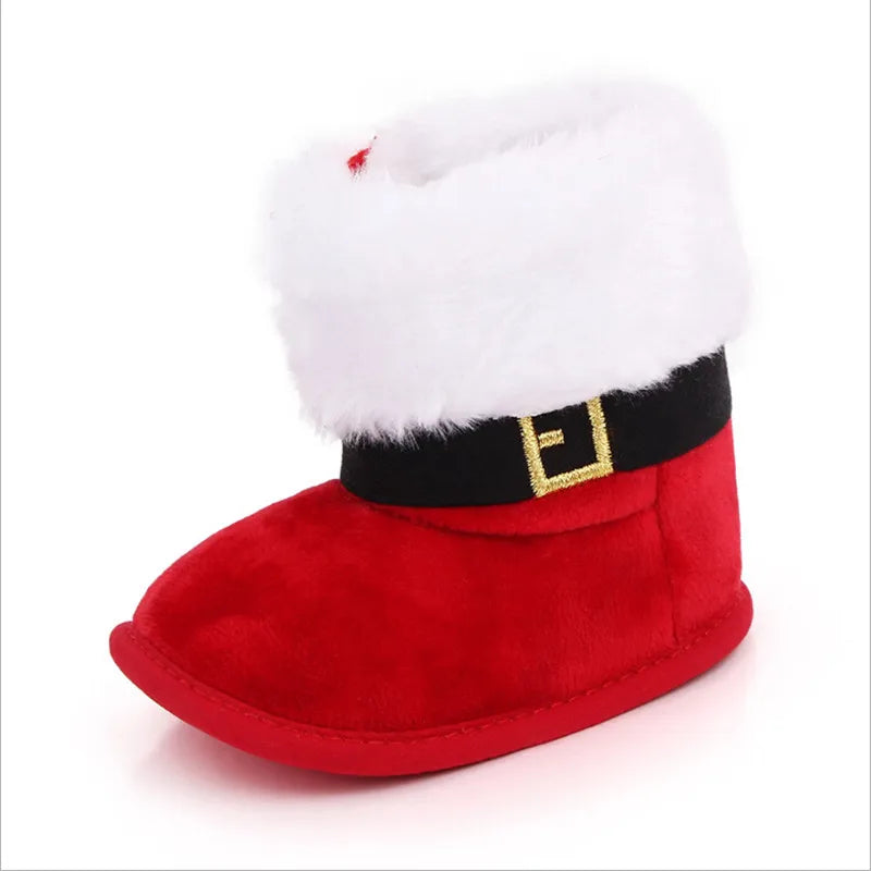Baby Lovely Christmas Boots Winter Warm Slippers Anti-Slip Infant