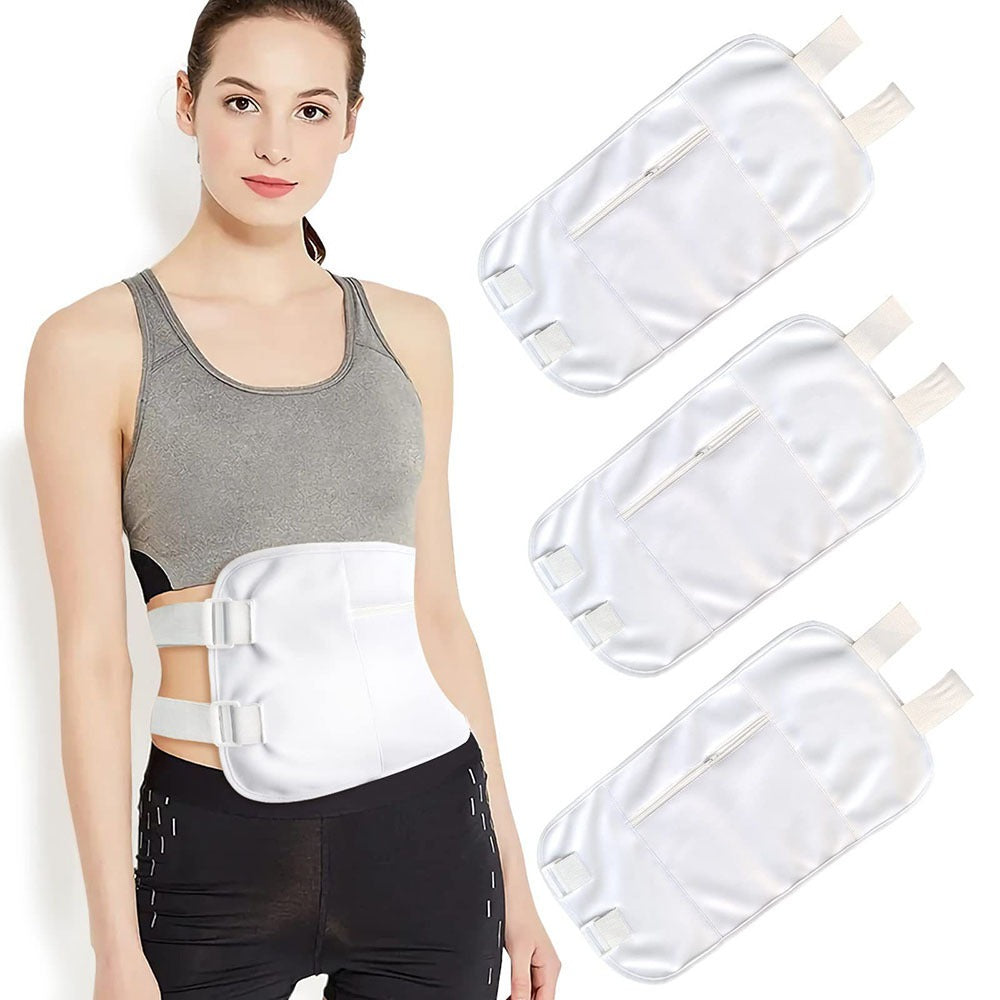 Castor oil bag is reusable, soft, and oil leak proof, with essential oil auxiliary bag and adjustable waist belt