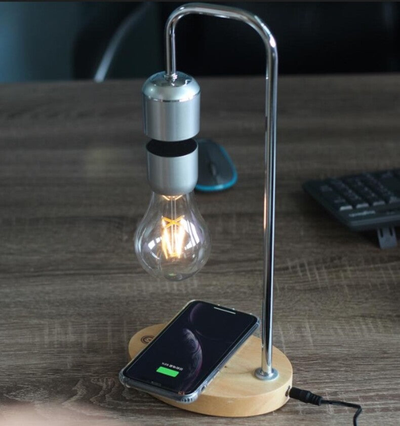 Magnetic Levitation Wireless Phone Charger Desk Lamp