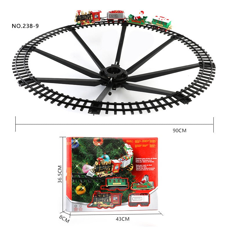 ELECTRIC RAIL TRAIN TRACK, MUSICCAL CHRISTMAS TREE DECORATION