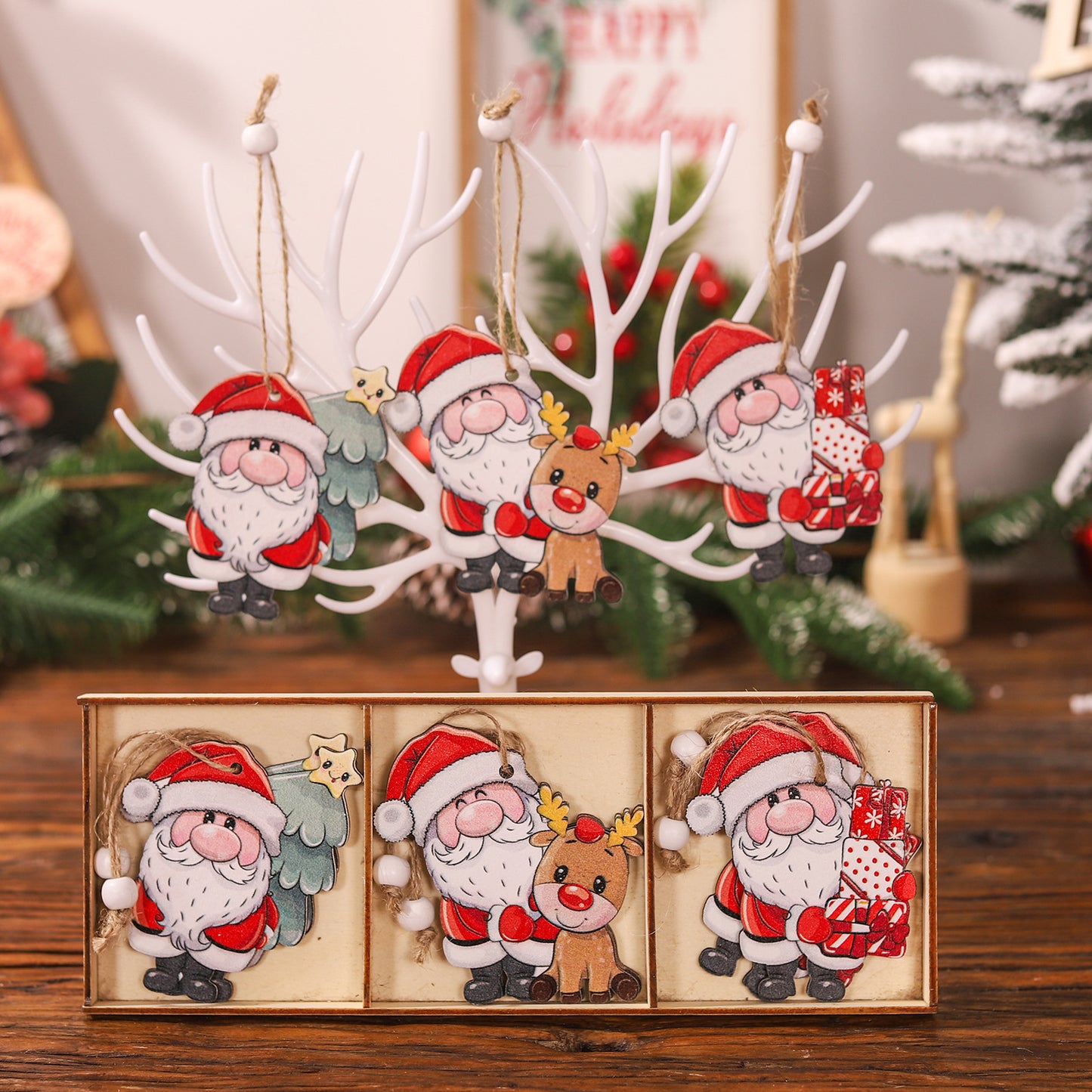 Christmas ornaments 9pcs pendant Christmas tree accessories