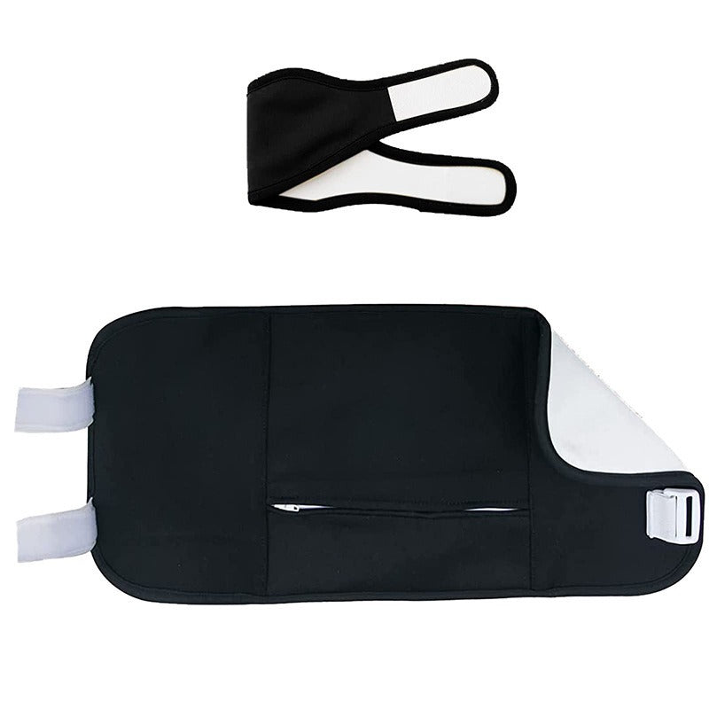 Castor oil bag is reusable, soft, and oil leak proof, with essential oil auxiliary bag and adjustable waist belt