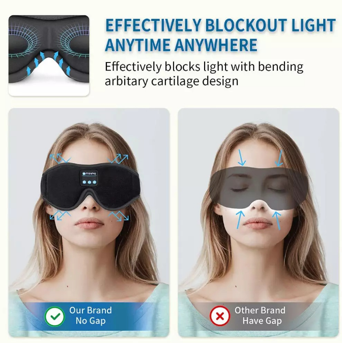 3D Wireless Music Bluetooth Eye Mask