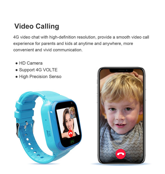 LT36 4G Kids Smart Watch WIFI LBS SOS Clock Kids Watch Video Call Chat Phone Watch Remote Monitoring