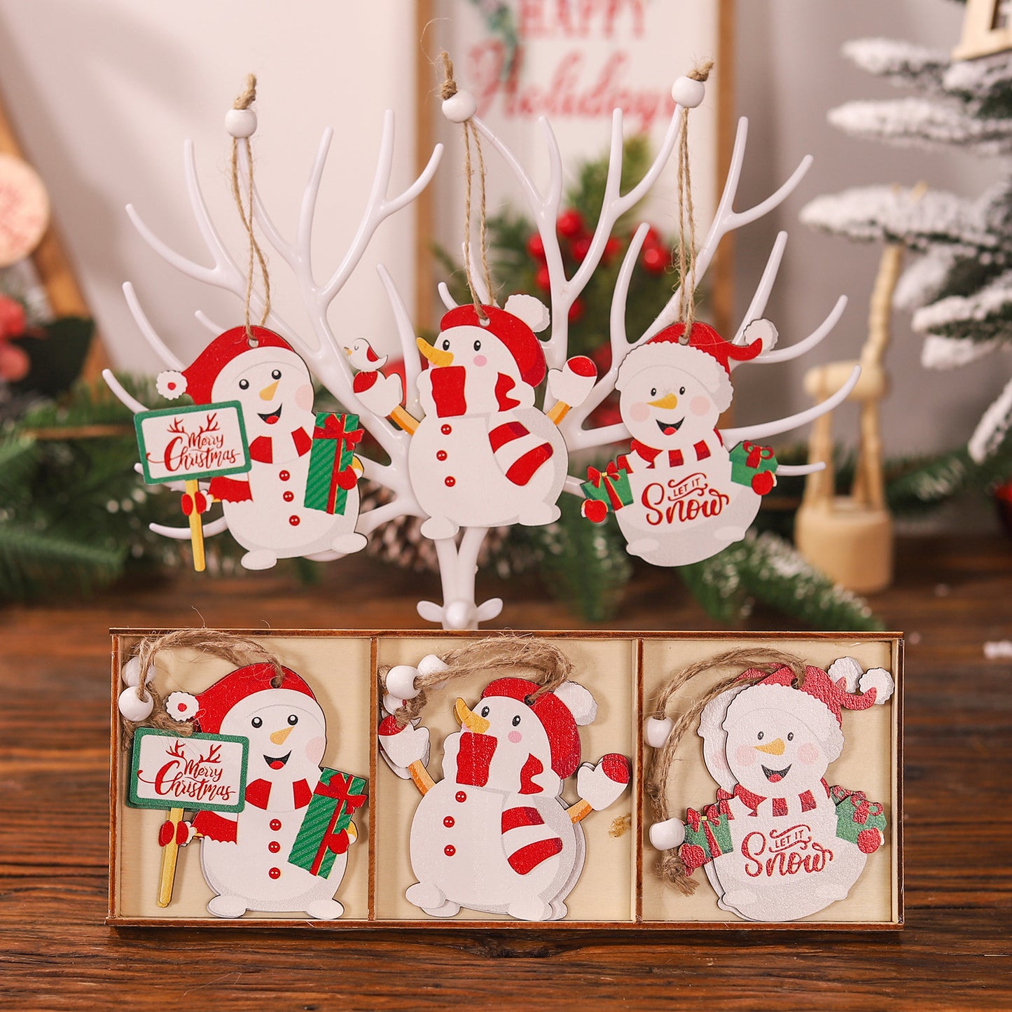 Christmas ornaments 9pcs pendant Christmas tree accessories