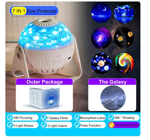 Galaxy Projection Night Light