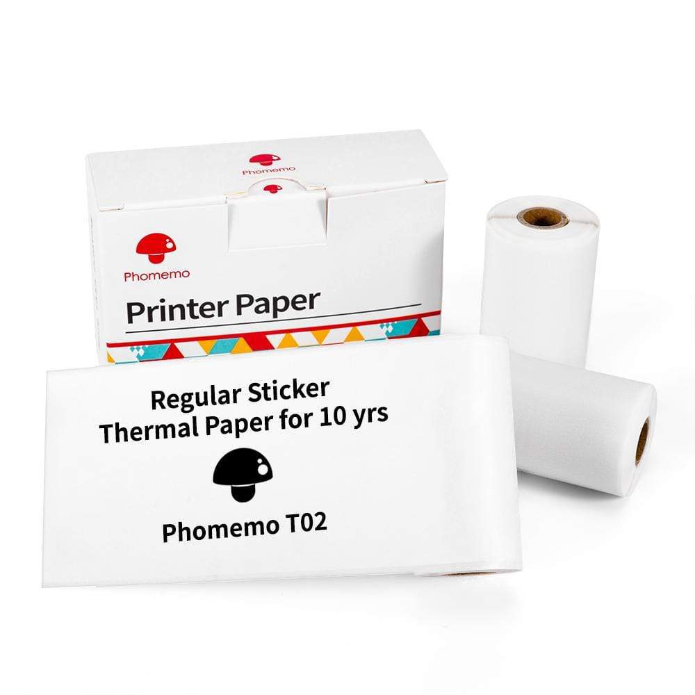 Phomemo Portable Mini Thermal Printer T02 Mini Pocket Label Printer DIY Self-adhesive