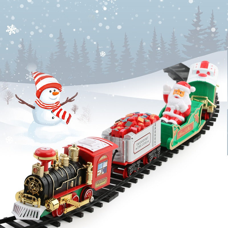 ELECTRIC RAIL TRAIN TRACK, MUSICCAL CHRISTMAS TREE DECORATION