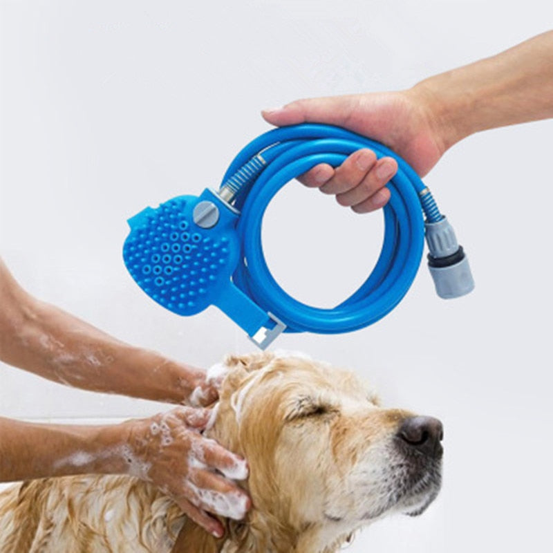 Pet Shower Bathing Scrubber Device